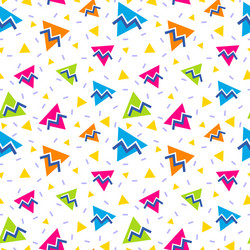 Memphis retro 80s seamless pattern Royalty Free Vector Image