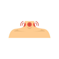 Mouth tonsillitis icon outline tonsil Royalty Free Vector