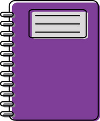 notebook icon imag vector image