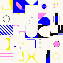 retro future abstract pattern vector image