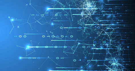 technology background big data concept binary vector image