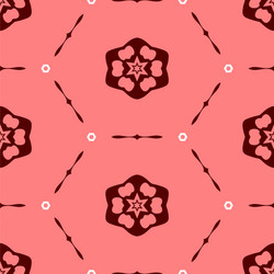 red background with fancy elements modern stylish vector image
