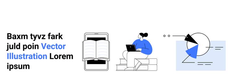 digital learning with analytics smartphone vector image