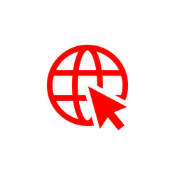 eps10 web click line art icon vector image