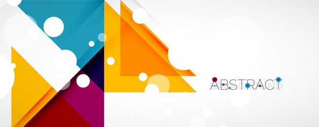 geometric abstract background techno color vector image