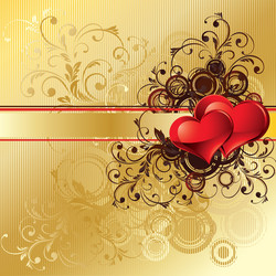 Red valentines background Royalty Free Vector Image