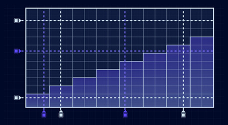 futuristic hud interface featuring a dynamic bar vector image