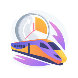 High-speed transport abstract concept vector