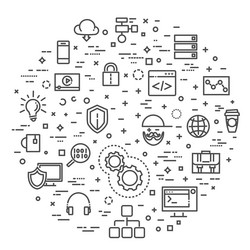 programming collection vector image