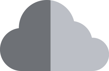 cloud computing isolated icon vector image