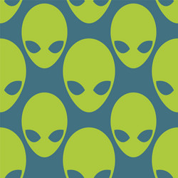 Alien seamless pattern space invaders background vector