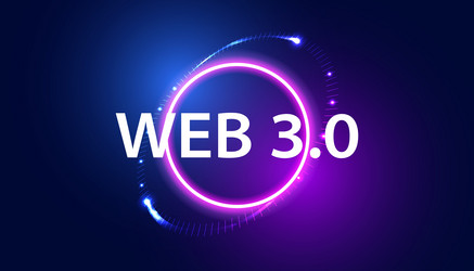 digital web 30 concept semantic and ai vector image