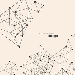 abstract network background with dots and lines vector image