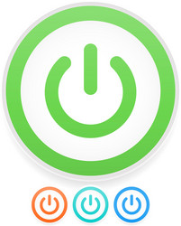 power button symbol graphics eps10 vector image