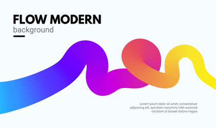 abstract gradient color poster background modern vector image