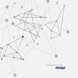 abstract network background with dots and lines vector image
