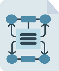 algorithm icon design vector image