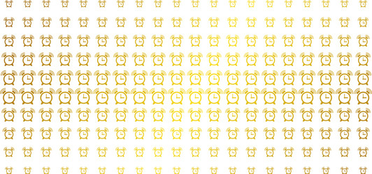 buzzer golden halftone array vector image