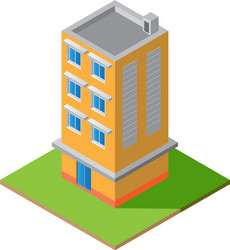 Isometric house Royalty Free Vector Image - VectorStock