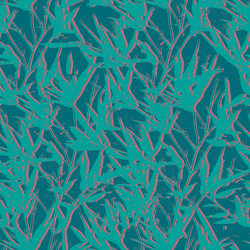 seamless pattern with tree branches and leaves vector image