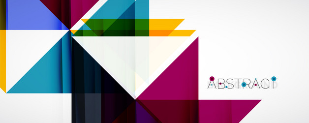 geometric abstract background techno color vector image