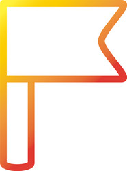 flag marker internet web technology interface vector image