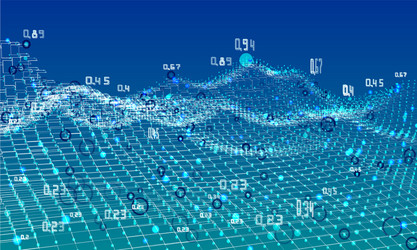 Abstract Data Analysis Background vector image