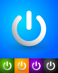 power button symbol graphics eps10 vector image