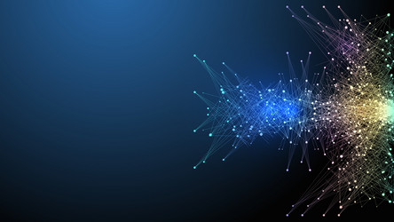 Quantum Computing Network vector image