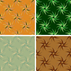 seamless abstract art pattern set vector image