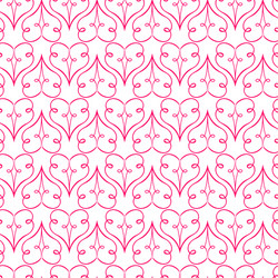 seamless pattern with hearts vector image