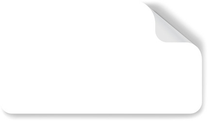 white page curl with a shadow effect ideal vector image