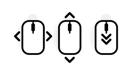 computer mouse icon on a white background vector image