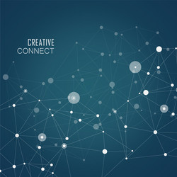 Connection Network Abstract Background vector image