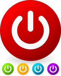 power button symbol graphics eps10 vector image