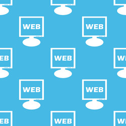 web monitor pattern vector image