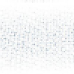 Blue polka dots on white vector