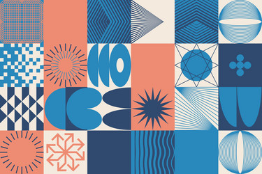 linear shapes design geometric abstract pattern vector image