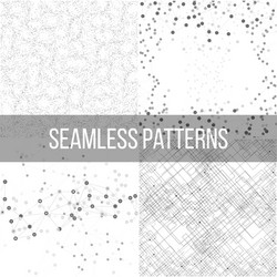 molecular structure backgrounds seamless patterns vector image