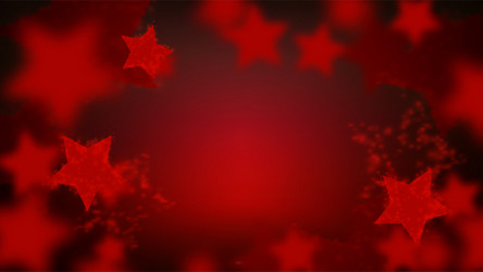 abstract star sparkling bokeh in red colors vector