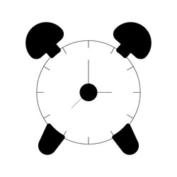 clock solid icon style eps 10 vector image