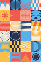 linear abstract pattern design vector image