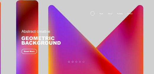 triangles with fluid colors geometric abstract vector image