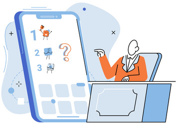 application testing metaphor app test vector image