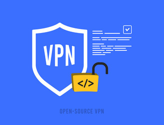 secure networking with open-source vpn vector