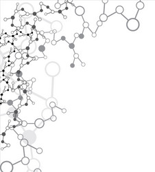 abstract molecular structure background vector image