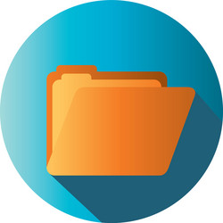 isolated file block gradient style icon vector image