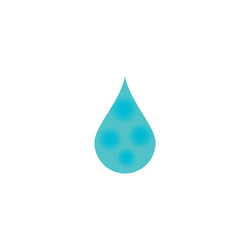 Water drop icon isolated splash Royalty Free Vector Image