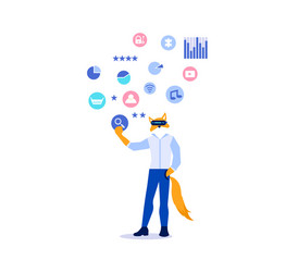 app ui ux development vector image