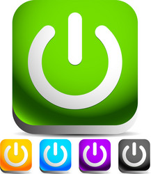 power button symbol graphics eps10 vector image